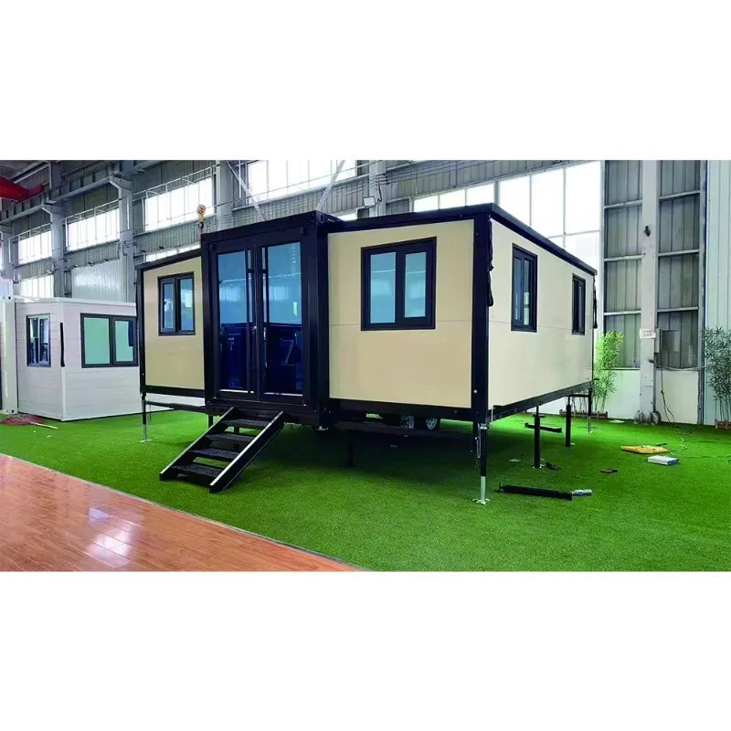 20ft 40ft Foldable House Expandable Living Container House 2/3/4 Bedrooms, Expansion Box Room with En Suite Toilet and Kitchen