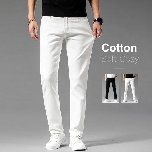 Business Cotton Stretchable Denim Pants Trousers