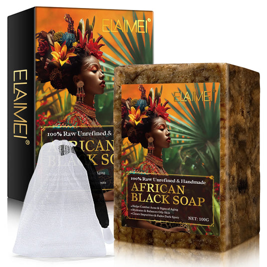 Raw African Black Soap for Oily Skin