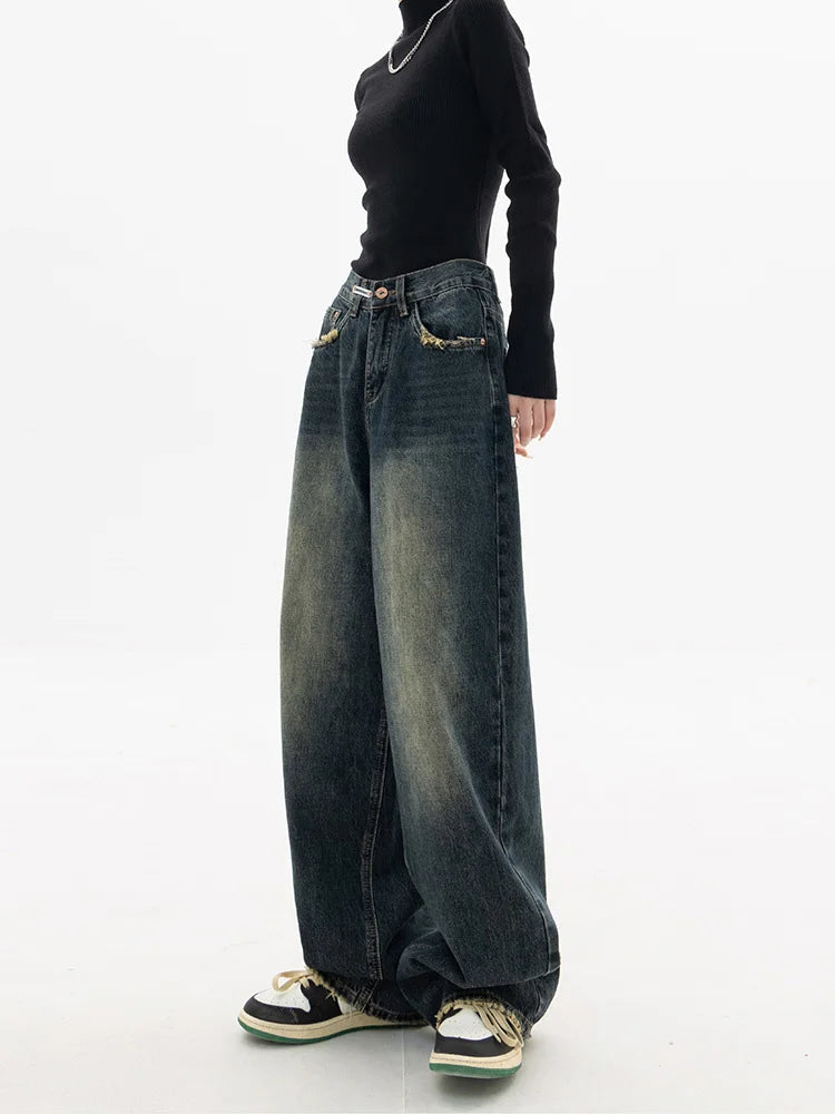 Denim's Women Vintage BF Style Loose Jeans