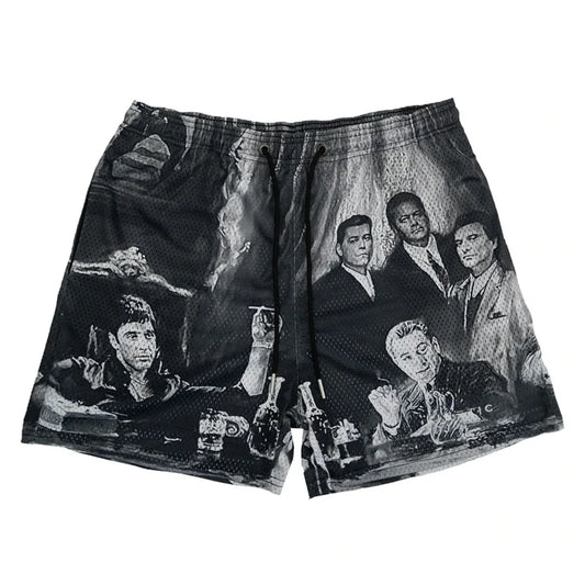 Hip Hop Fitness Polyester Shorts For Men