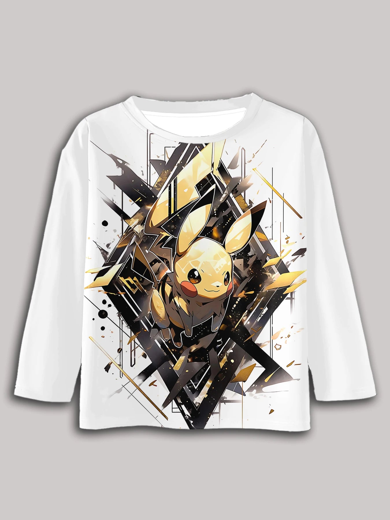 3D Print Casual Round Neck Boys and Girls Tops