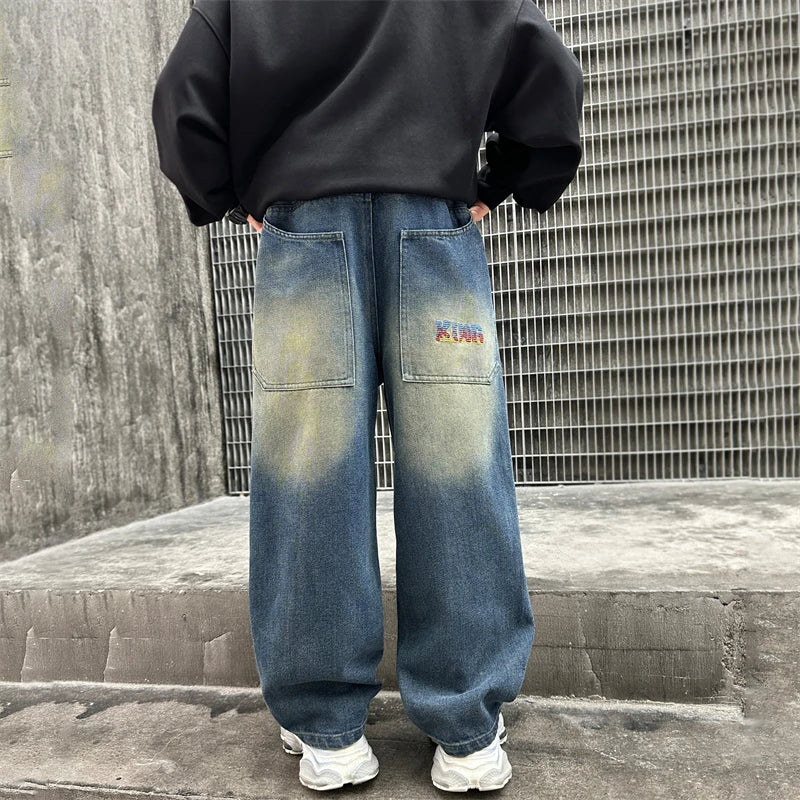 Children Vintage Baggy Denim Pants