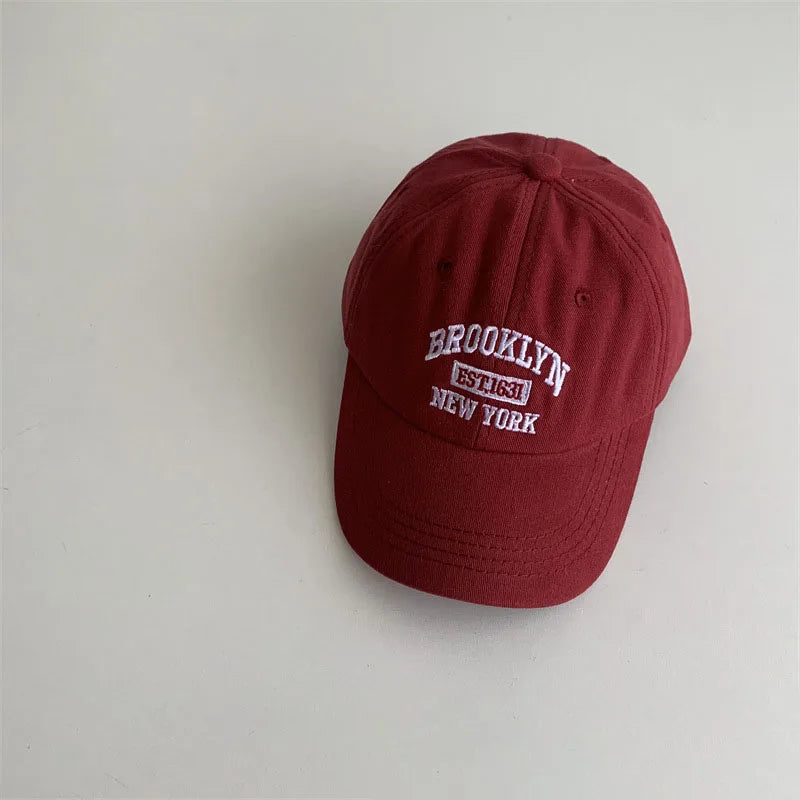 Korean Baby Baseball Letter Embroidery Cap
