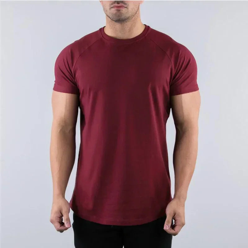 Plain Summer Cotton Breathable T-shirts for Men