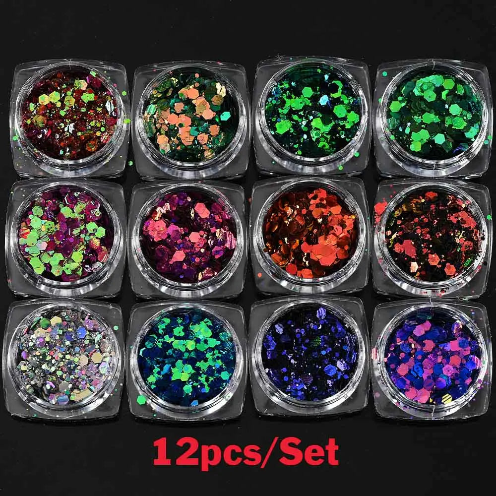 Sparkly Holographic Fine Sugar Nail Powder