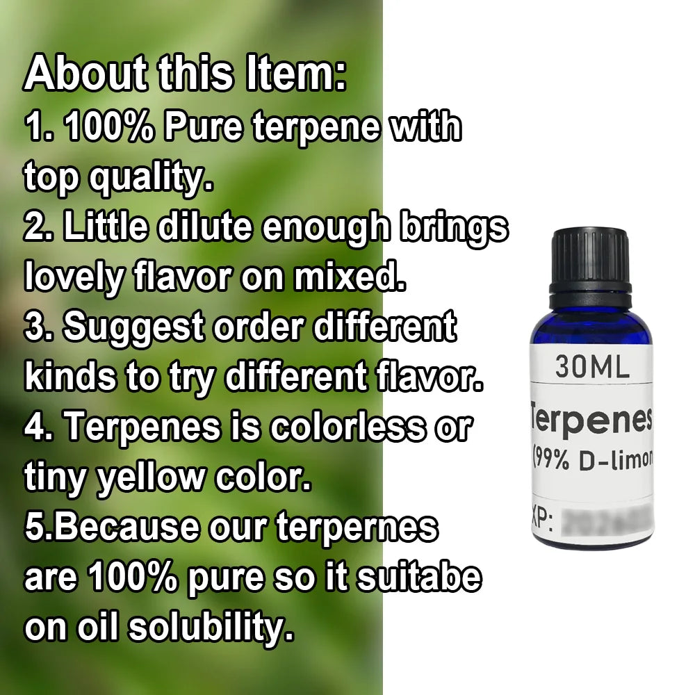 Terpenes essential oil liquid with stronger natural flavor
