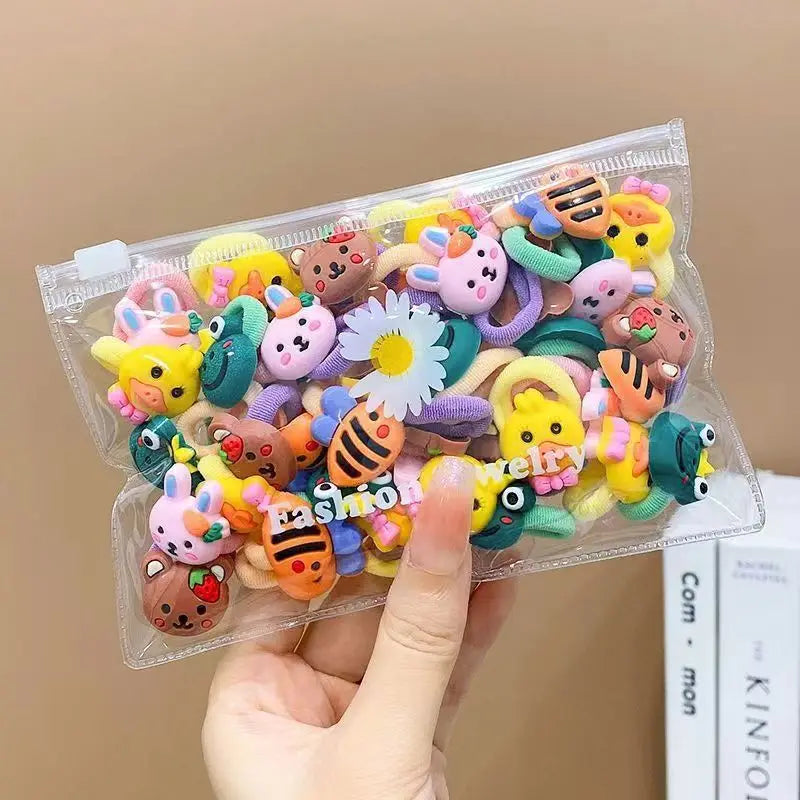 Cute Cartoon Rubber Elastic Hair Bands