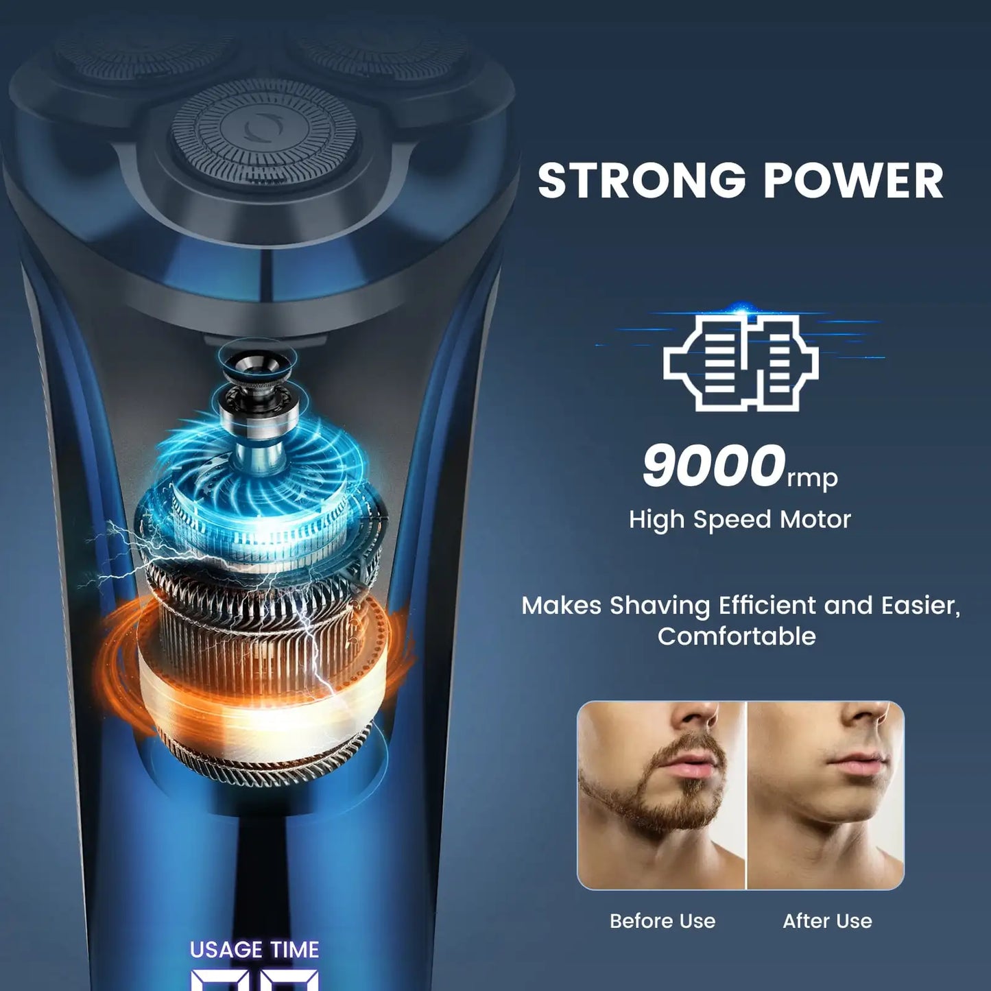 Rechargeable Electric Beard Shaver