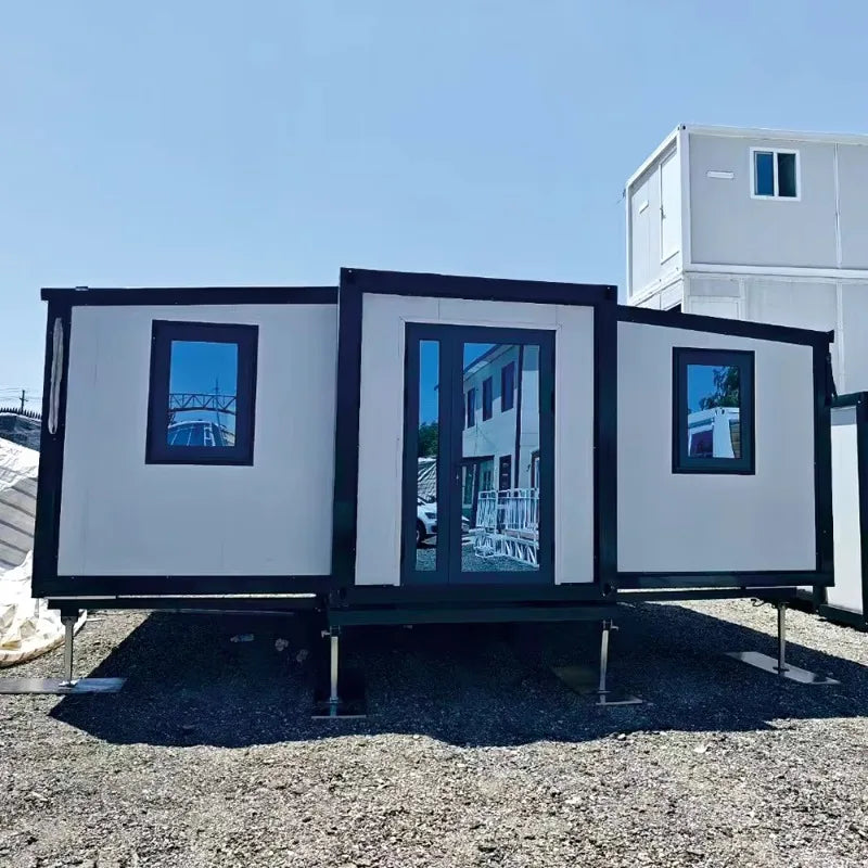20ft 40ft Foldable House Expandable Living Container House 2/3/4 Bedrooms, Expansion Box Room with En Suite Toilet and Kitchen