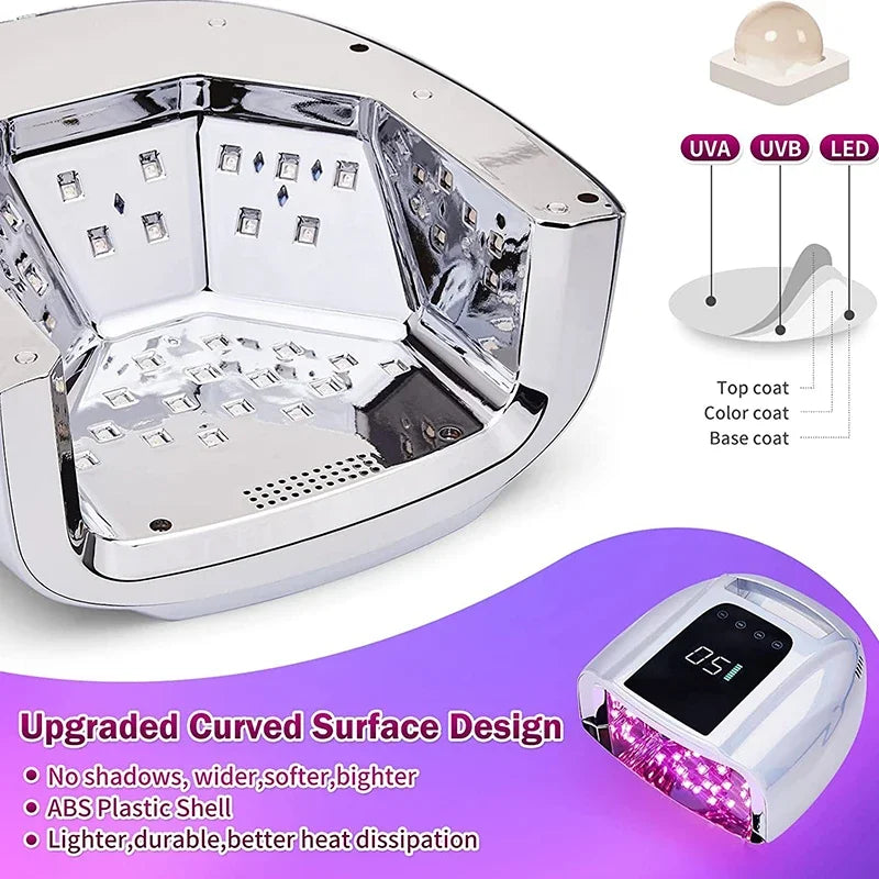 Mirror Reflective Nail Lamp Dryer