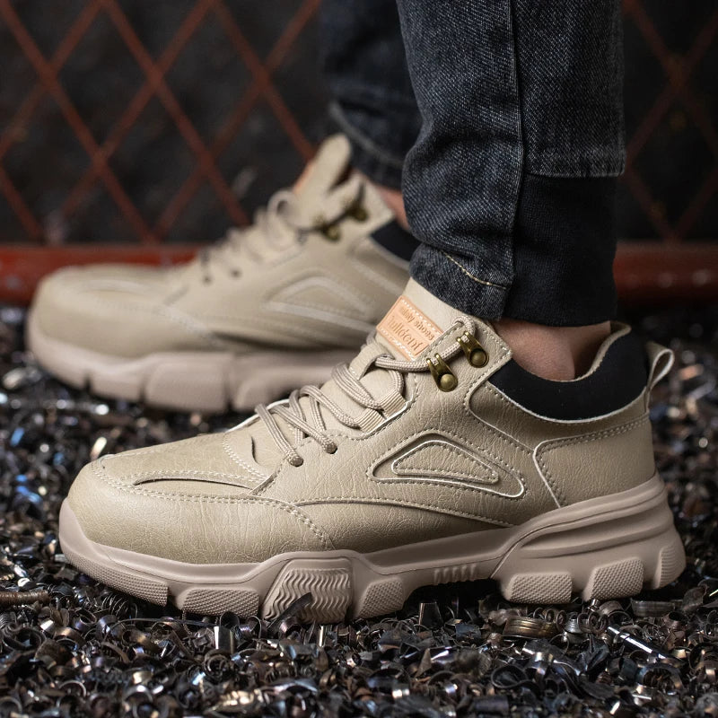 Men Steel Toe Anti-smash Indestructible Shoes