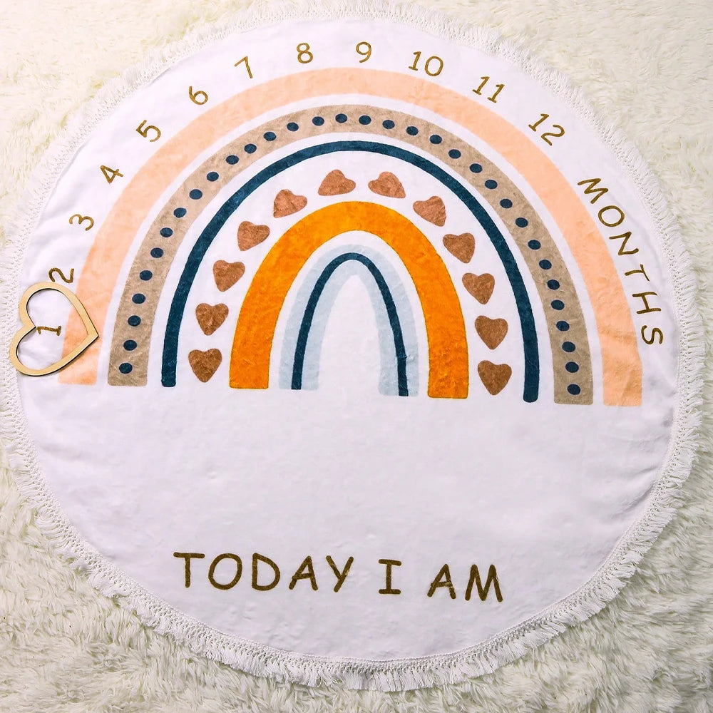 Milestone Blanket Baby First Year Calendar