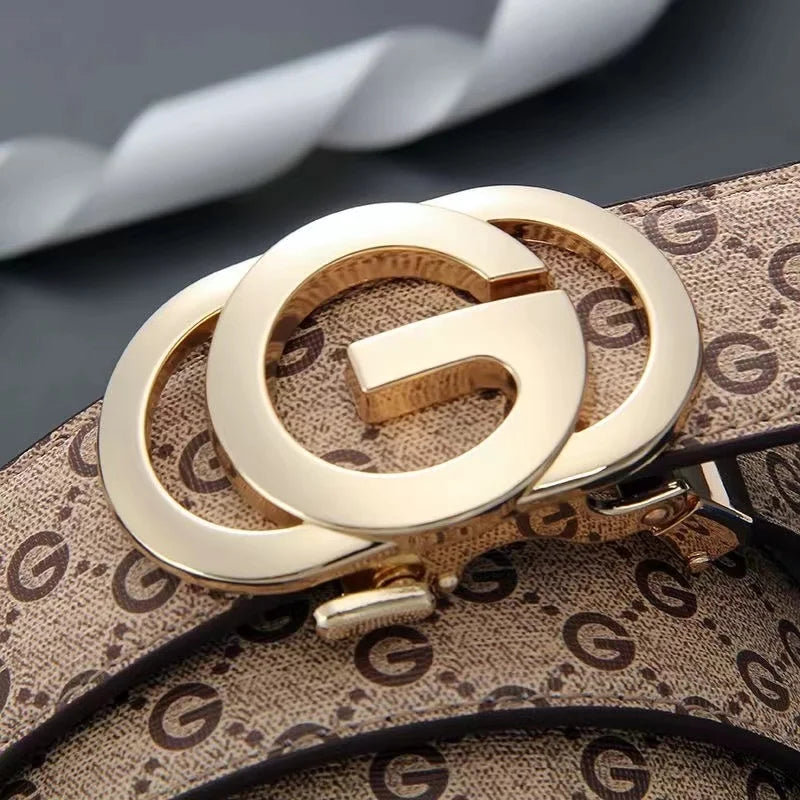 Top men's genuine leather fashion luxury belt