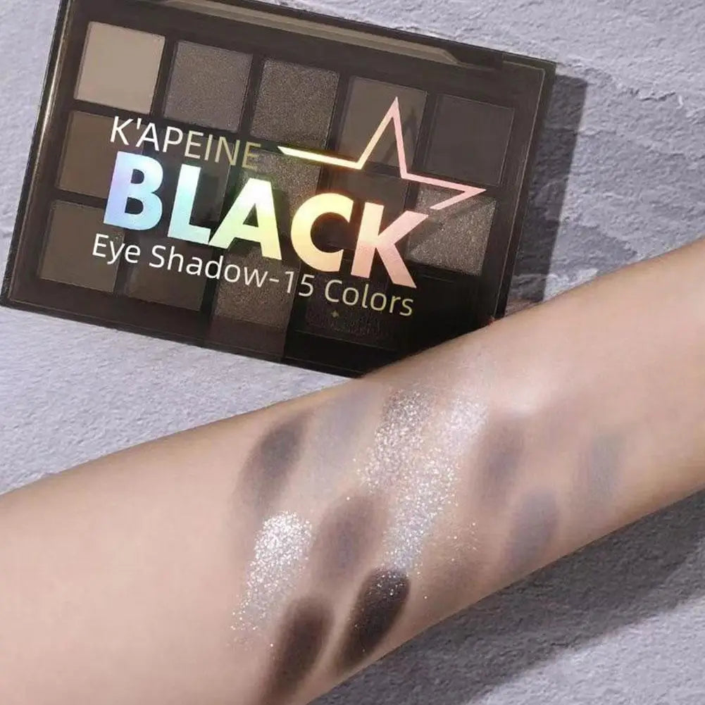 15 Colors Smokey Black Eye shadow Palette