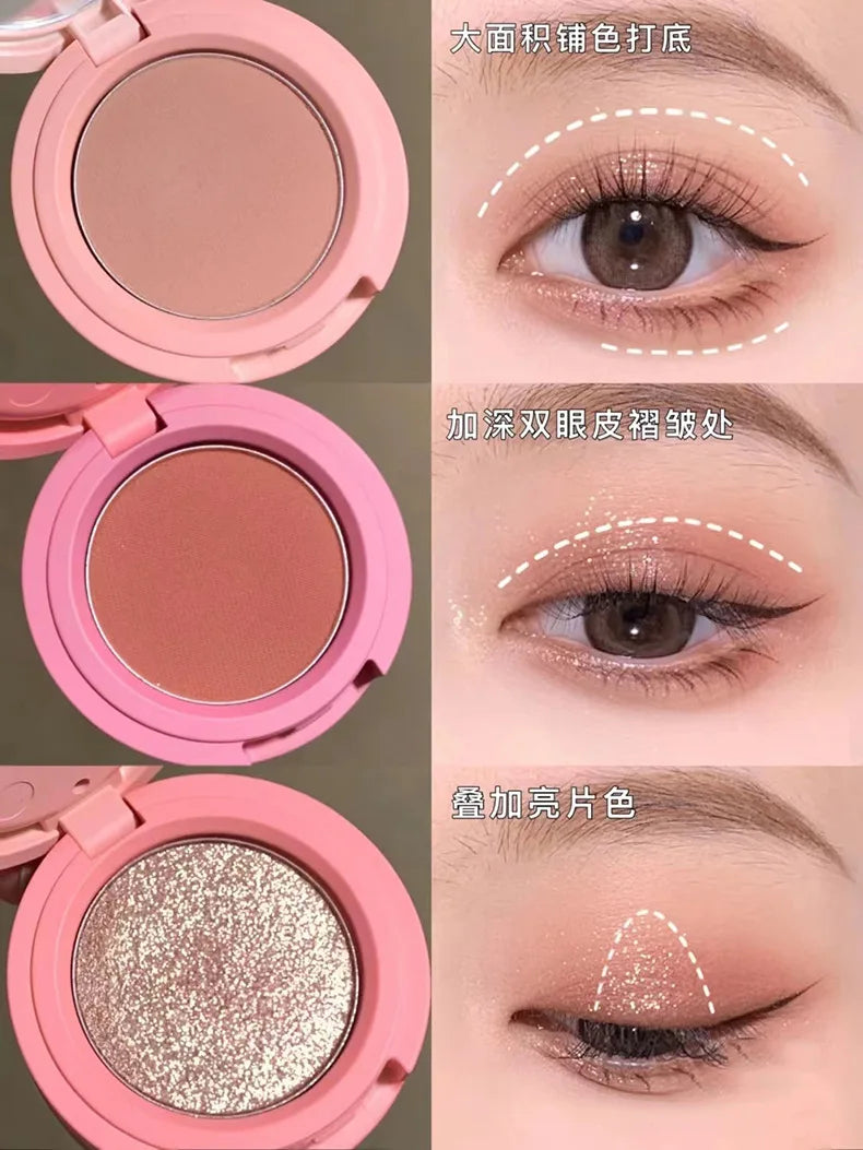 3-in-1 Makeup Palette Matte Eye shadow Blush Highlighter