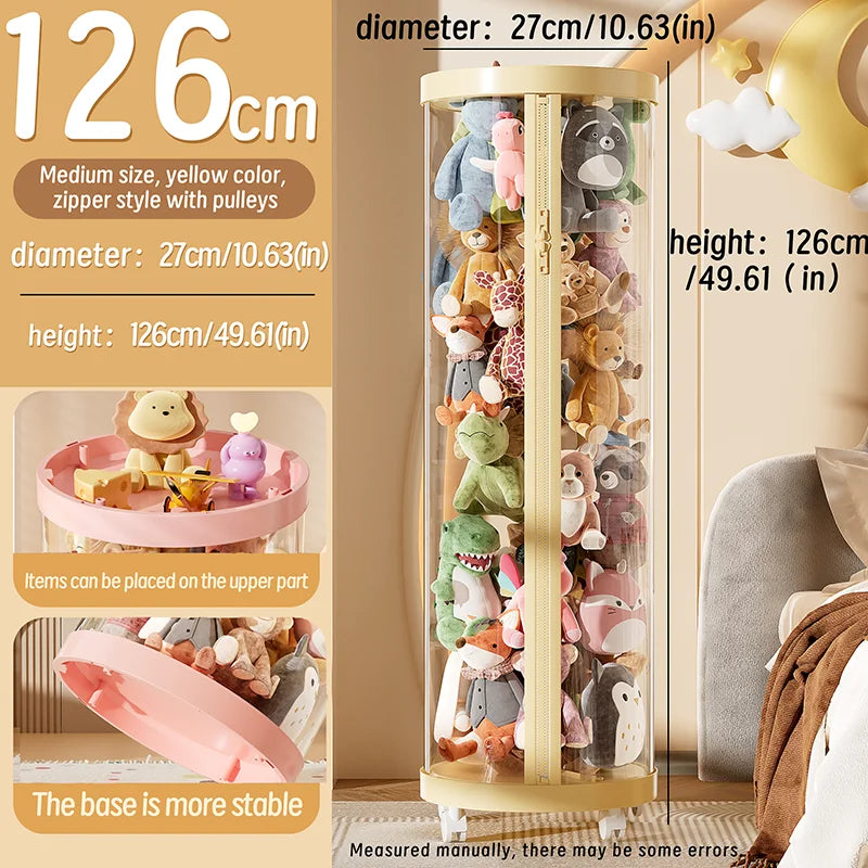 Transparent Doll Storage Box