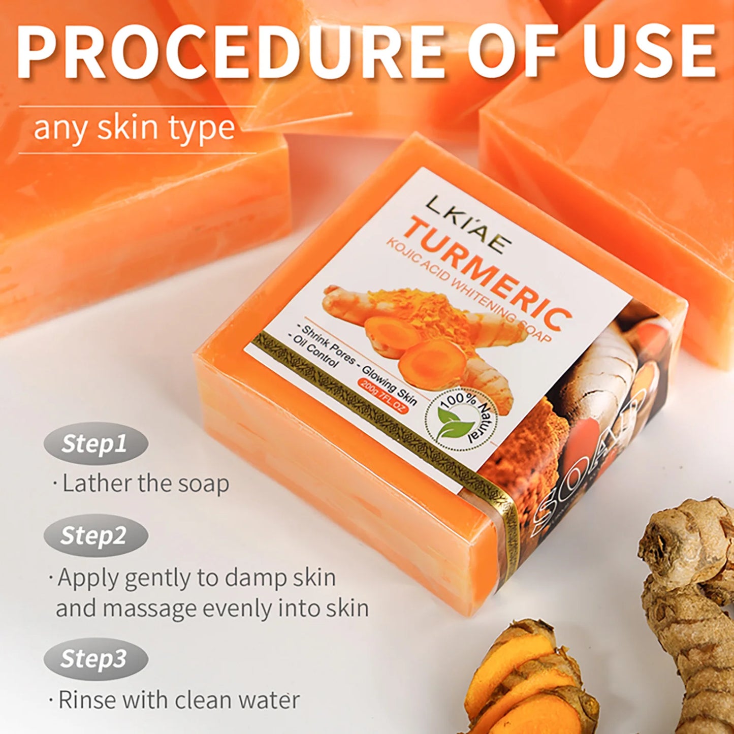 Natural Turmeric Whitening Body Wash
