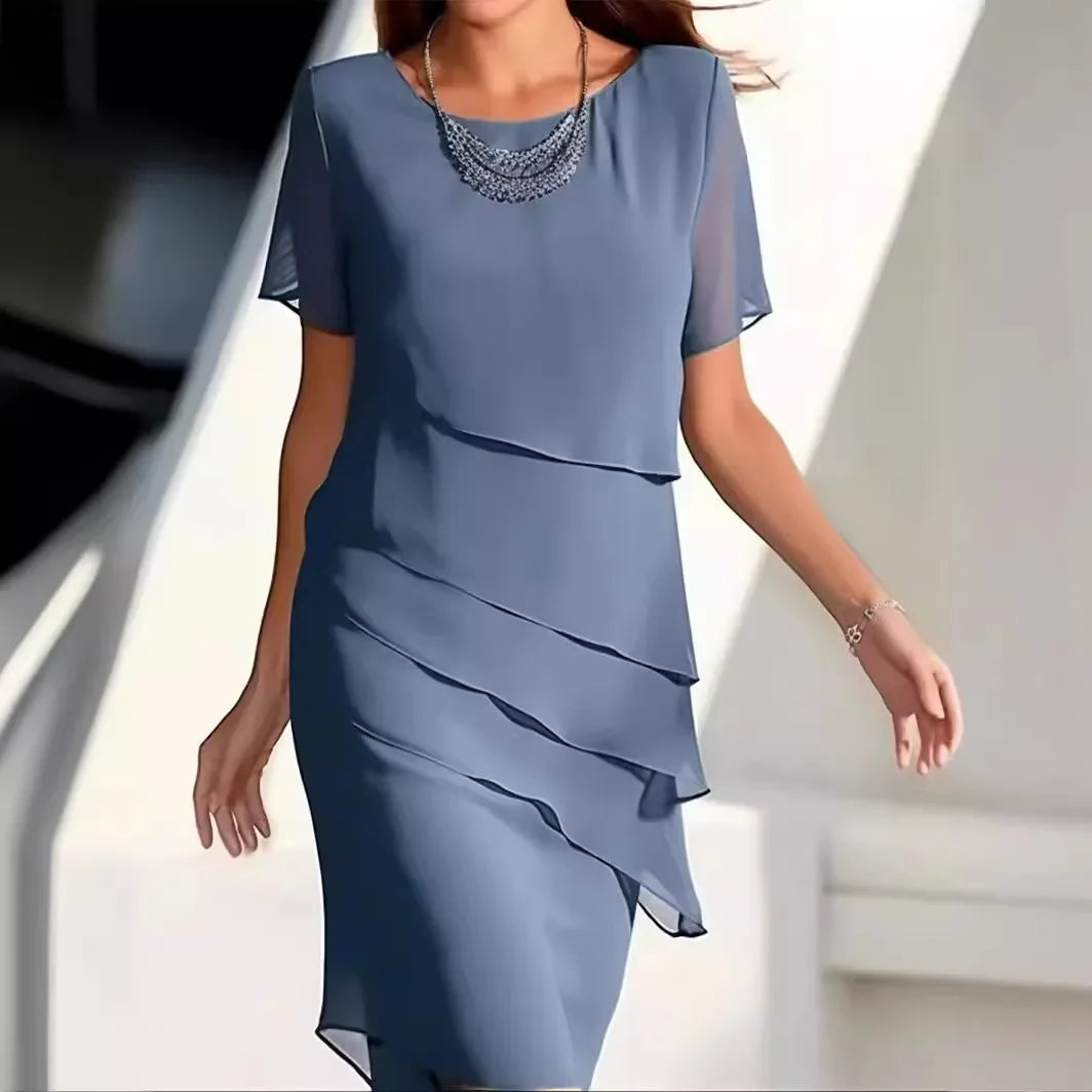 Independent Station Chiffon Patchwork Style Dress