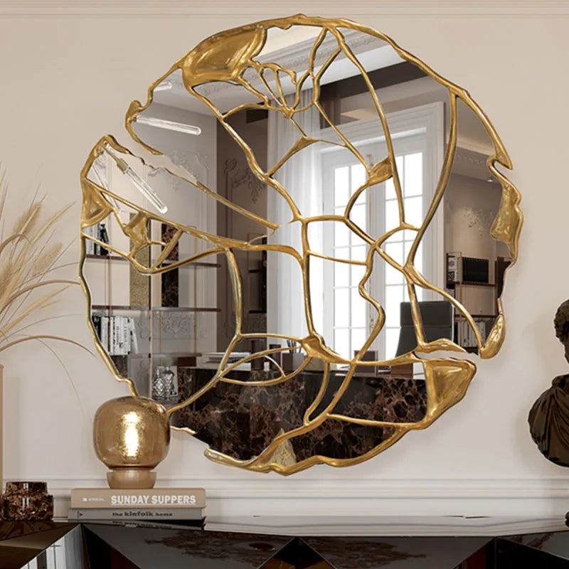 Hand Mirror Room Decor Mirrors Light Decoration Home Desk Large Big Led Makeup Vanity Modern Liquidation Espelho Body Wall Art