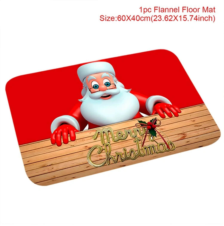 Christmas Door Mat Santa Claus