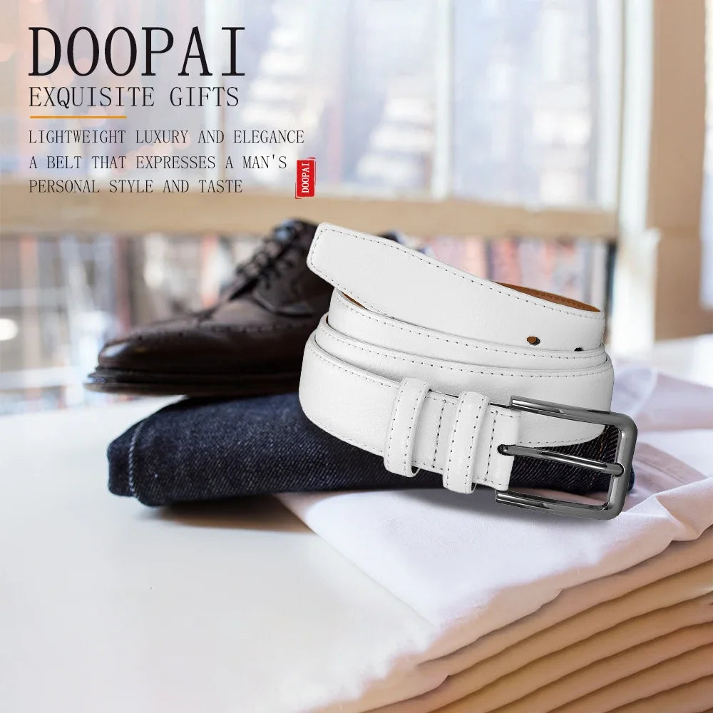 Men's High-quality Genuine Leather Automatic Buckle Belt