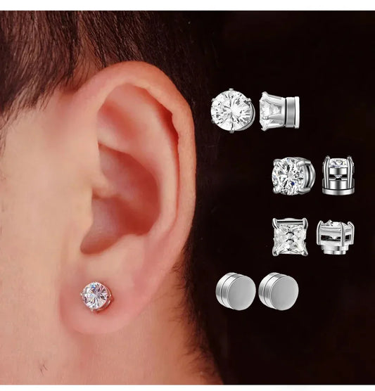 Magnetic Ear Clips Stud Earrings