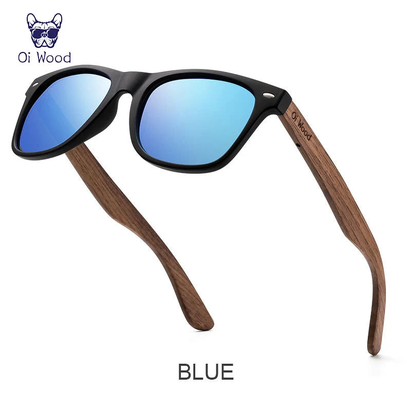 Natural Wooden Polarized Fashion Sun Glasses