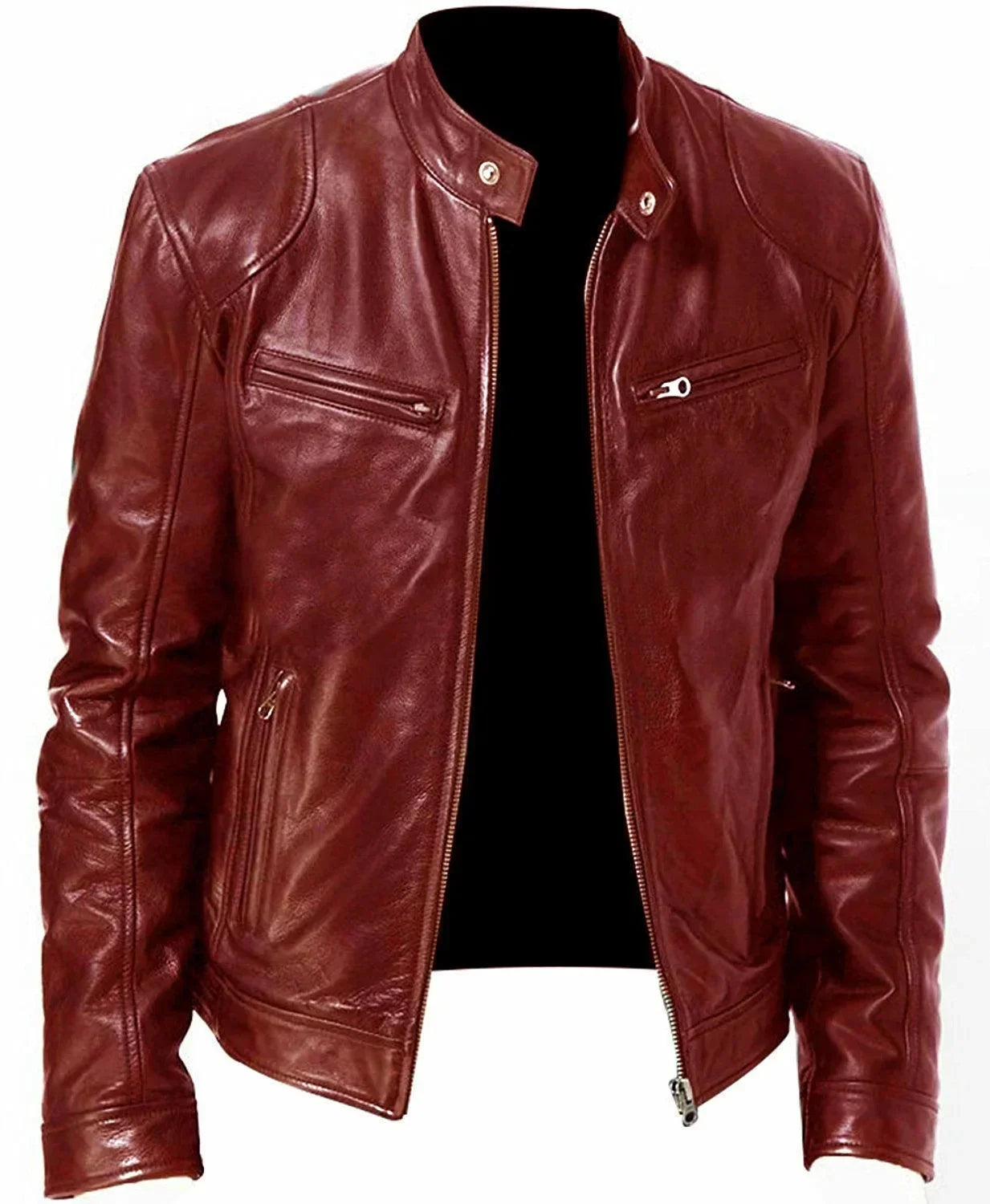 Winter Fashionable PU Leather Men Jacket