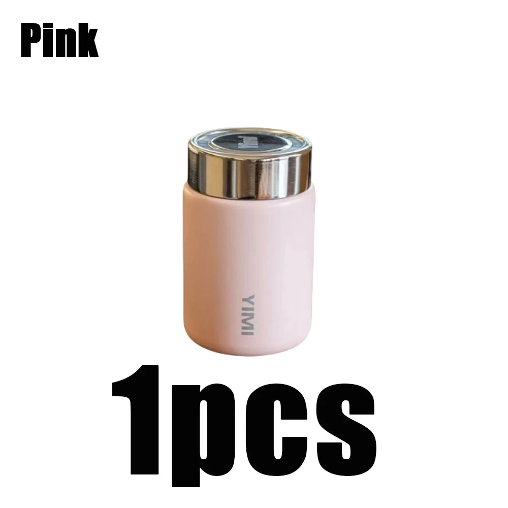 1pcs 230ml Mini Stainless Steel Thermos Mug Compact Cute Portable Pocket Flask Coffee Household Kitchen Thermal Insulation Tools