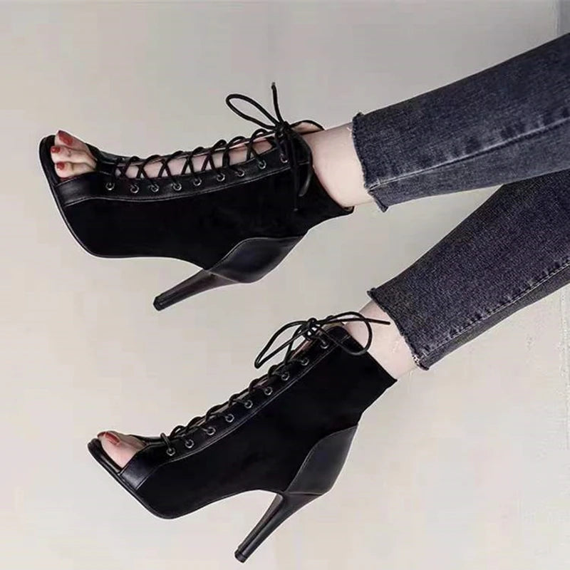 Women's Sexy Peep Toe Boots