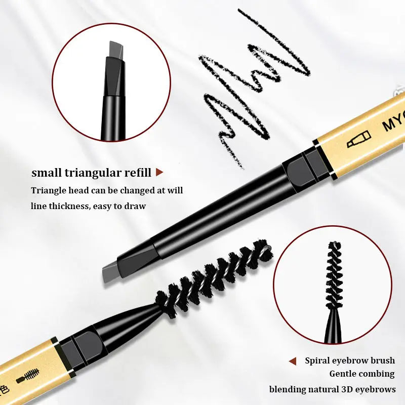 Double Head Waterproof Eyebrow Pencil
