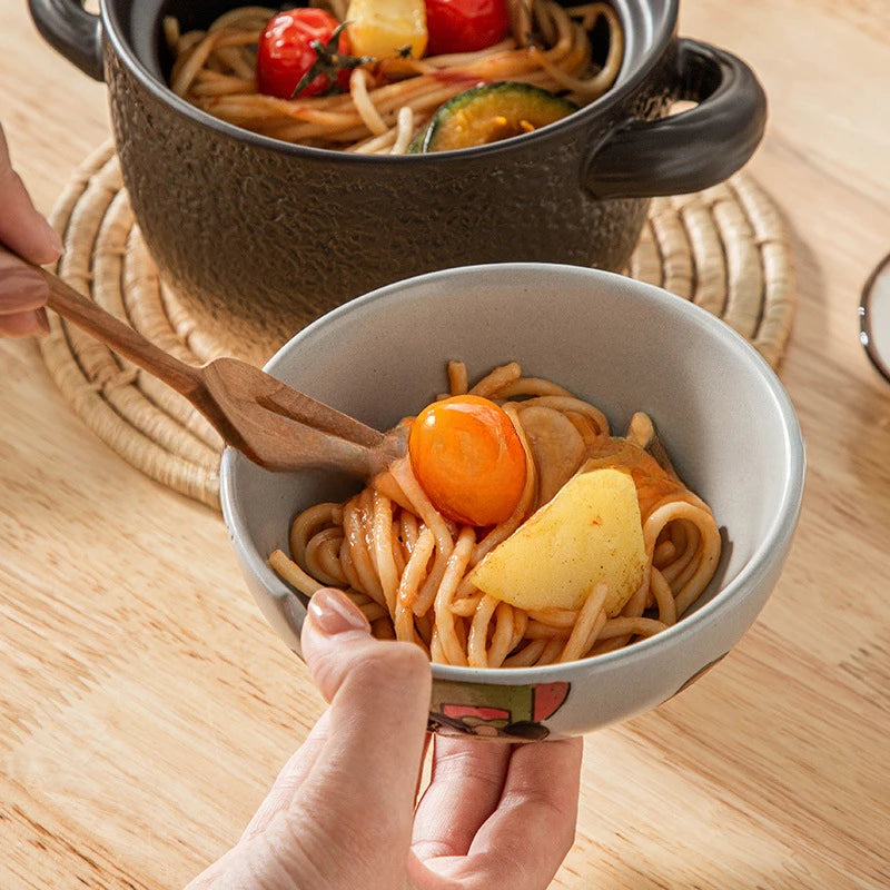 Casserole One Person Earthenware Japanese Style High Temperature Resistant Stew Pot Gas Rice Noodle Congee Tile Pot