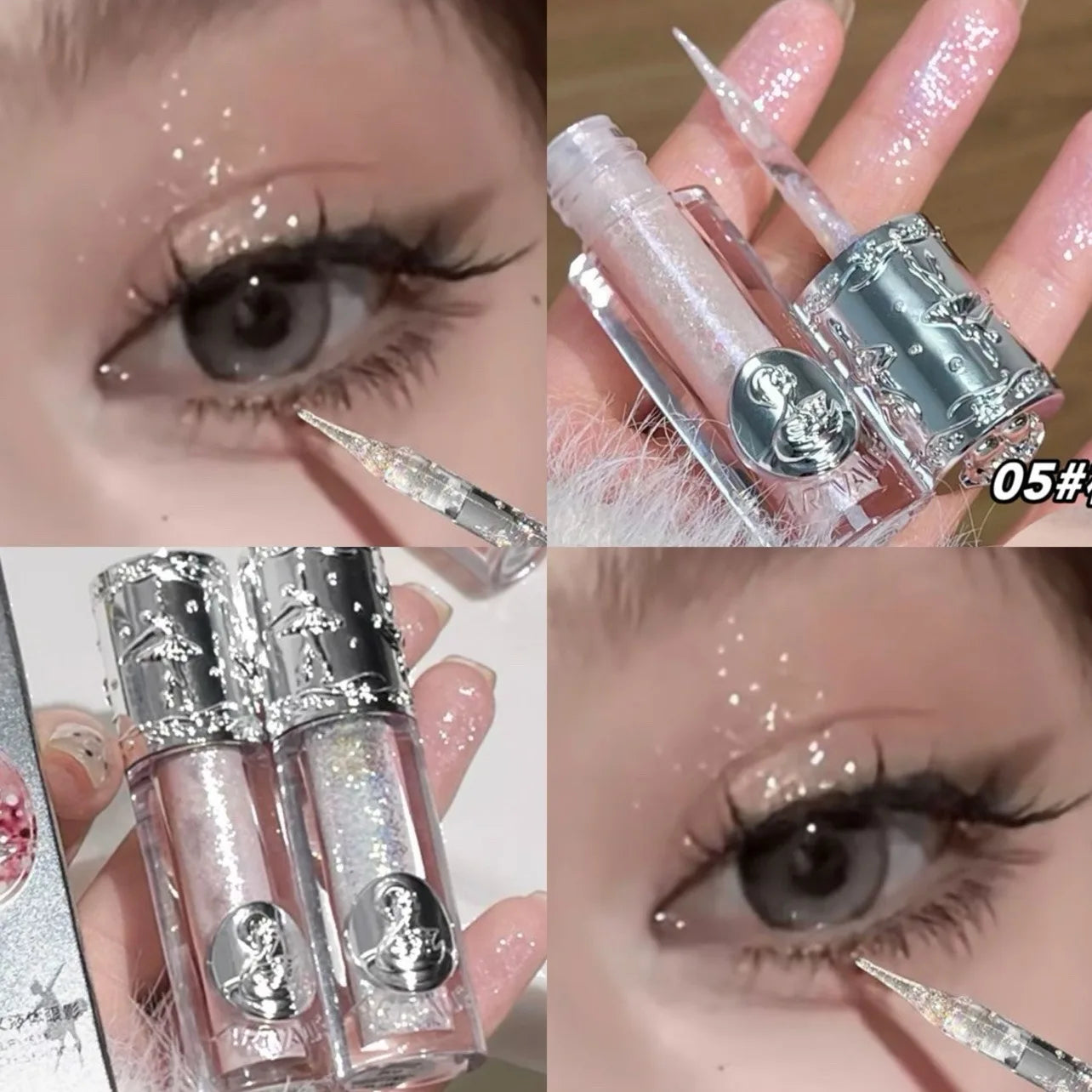 Glitter Liquid Eye shadow Eyeliner Lying