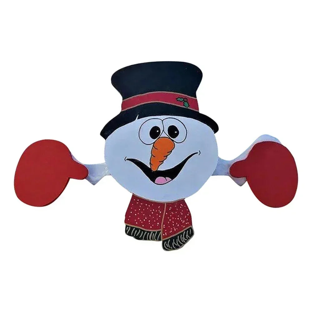 Christmas Fence Ornaments Santa Clause