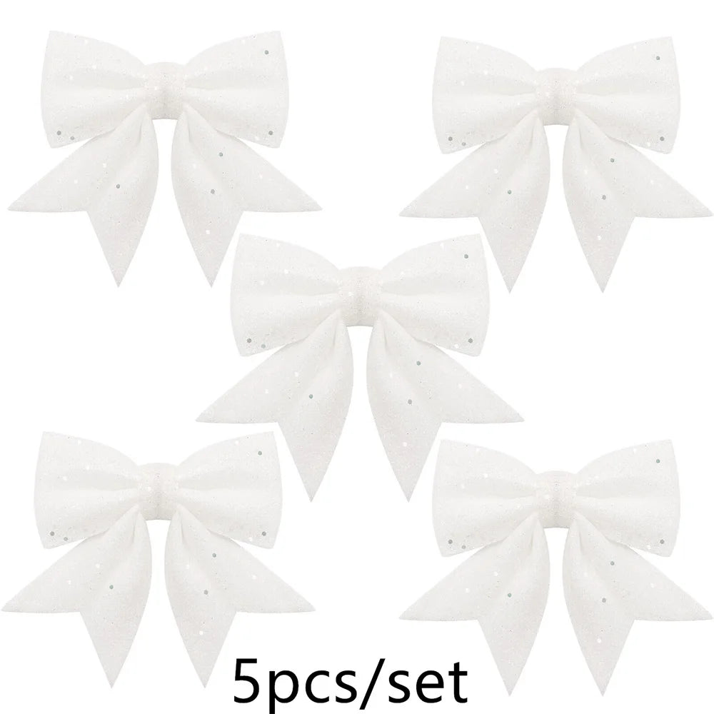 Sparkling Bow Christmas Decorations