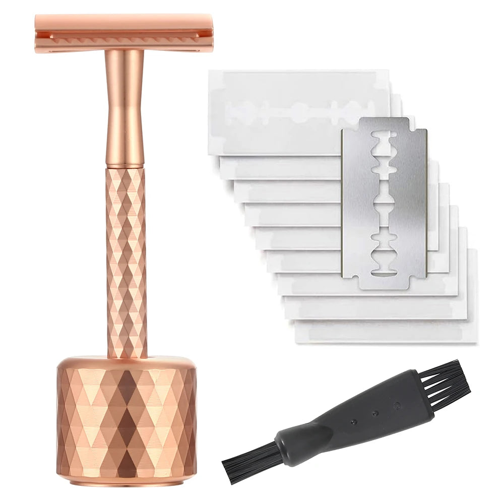 Safety Razor with Stainless Steel Handle