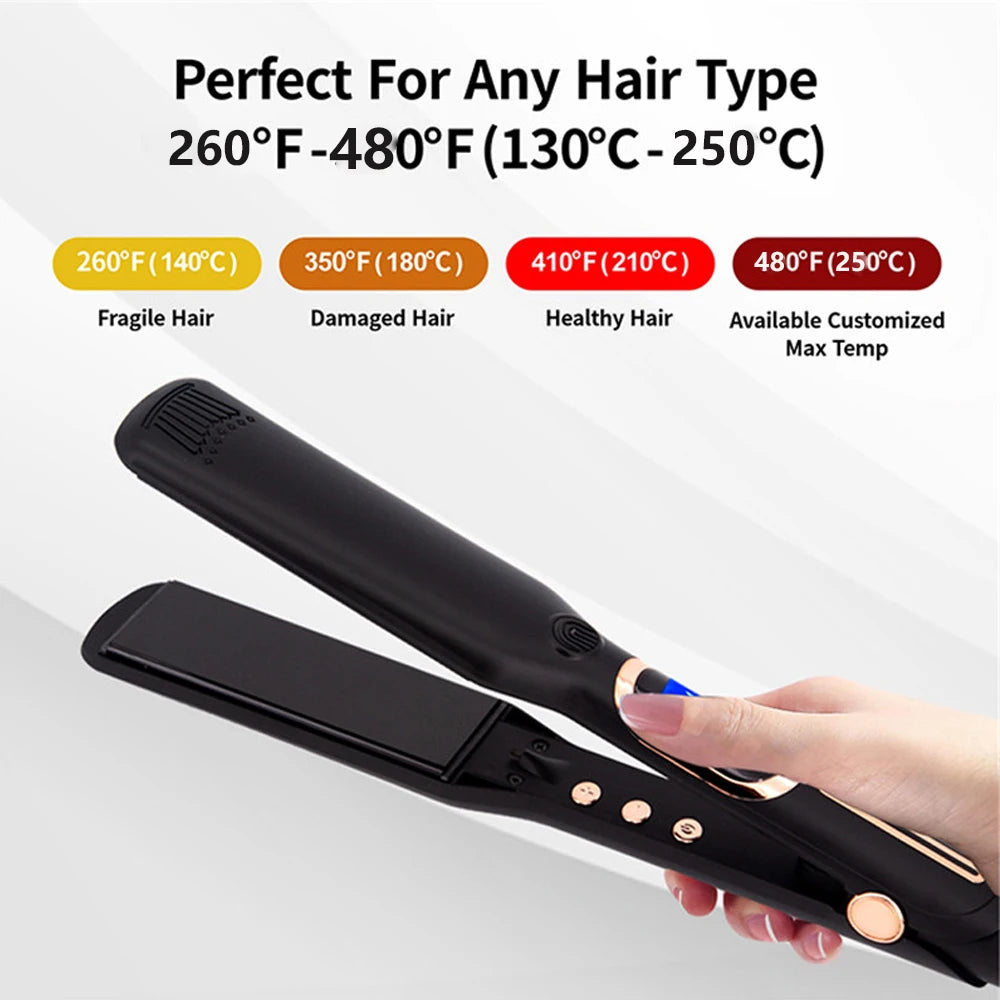 Hair Straightener High Temperature Wide Plates
