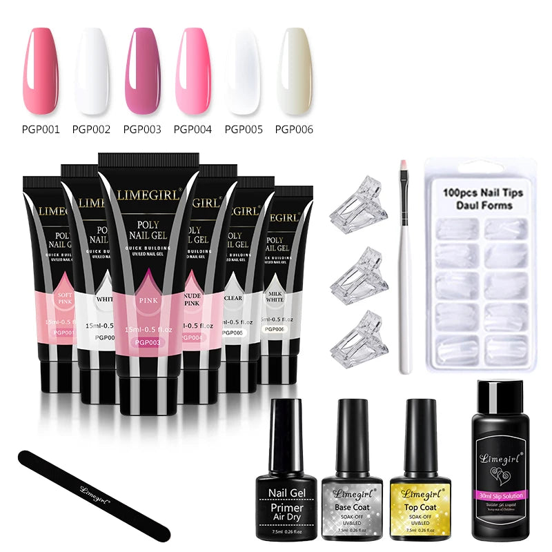 Nail Gel Kit For Quick Extension Nail Art