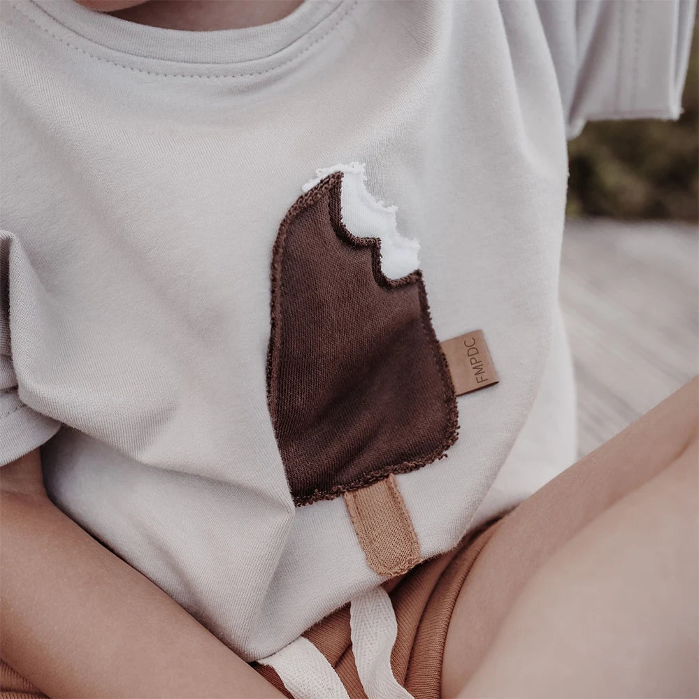 Pure Cotton Patch Popsicle Shirt