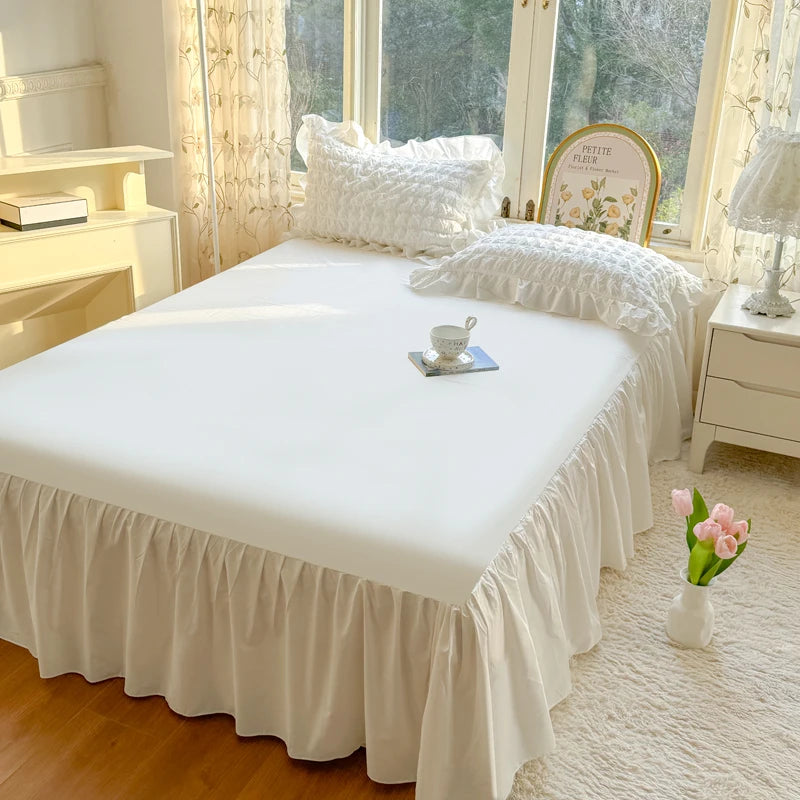 Princess Style Lace Ruffles Bedding Set
