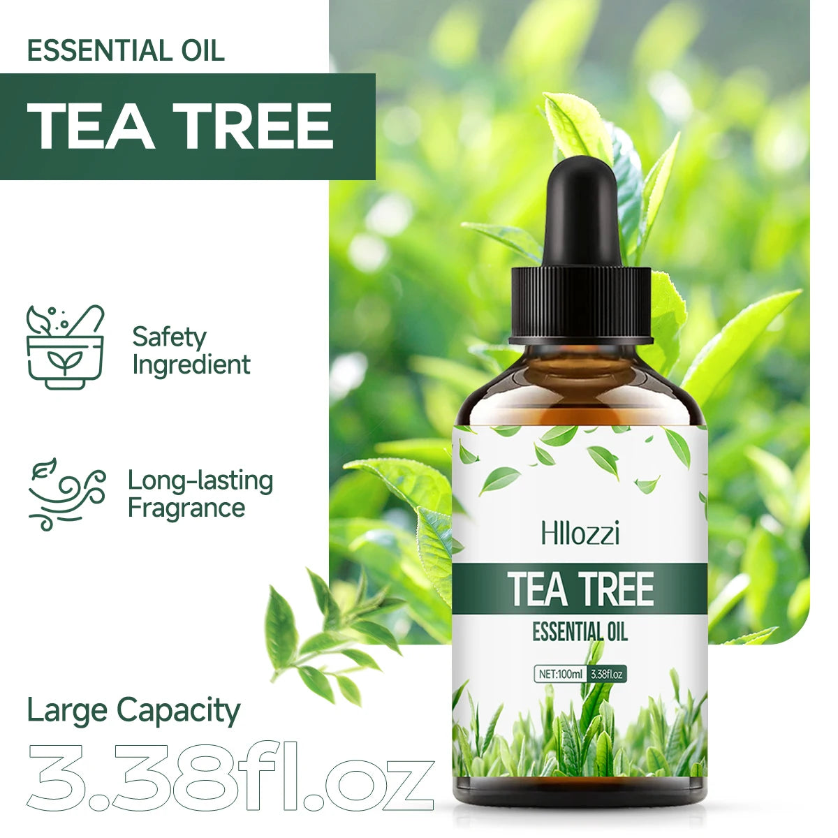 100% pure tea tree body care essential oil