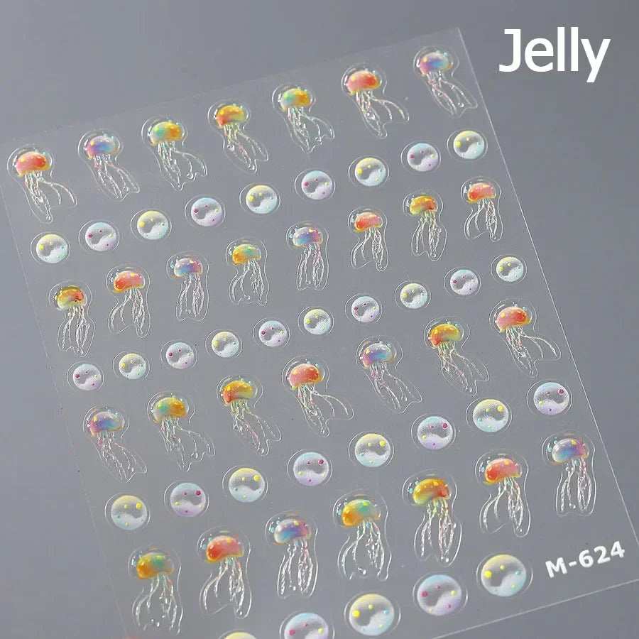 Soft Relief Decoration Nail Art Stickers
