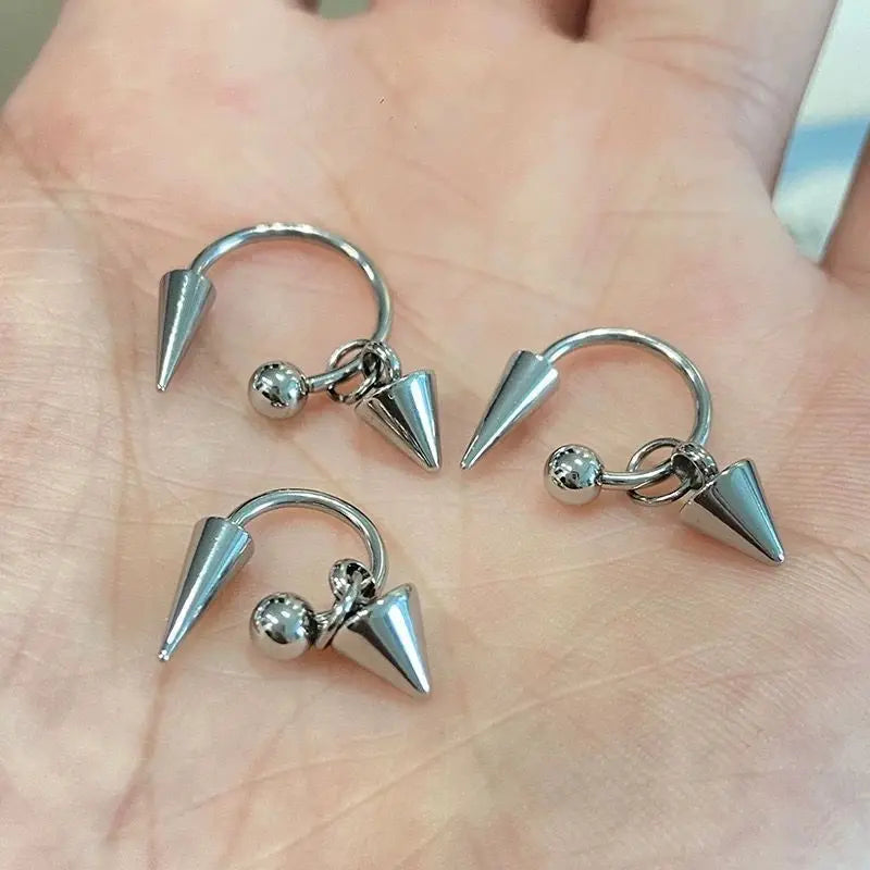 Detachable stainless steel earring