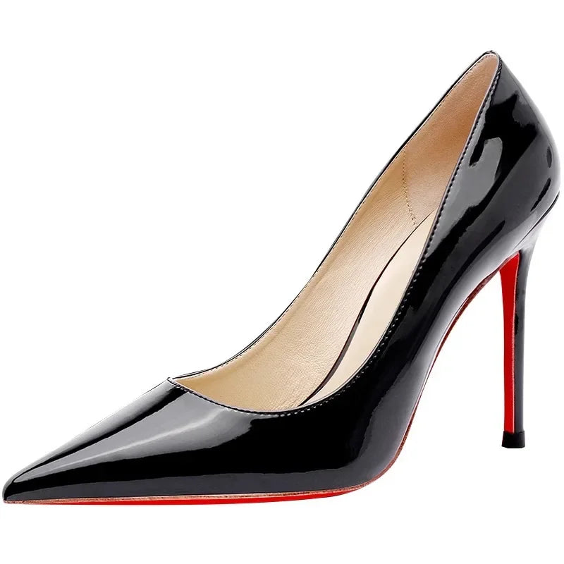 Women's Leather Versatile Professional High Heels