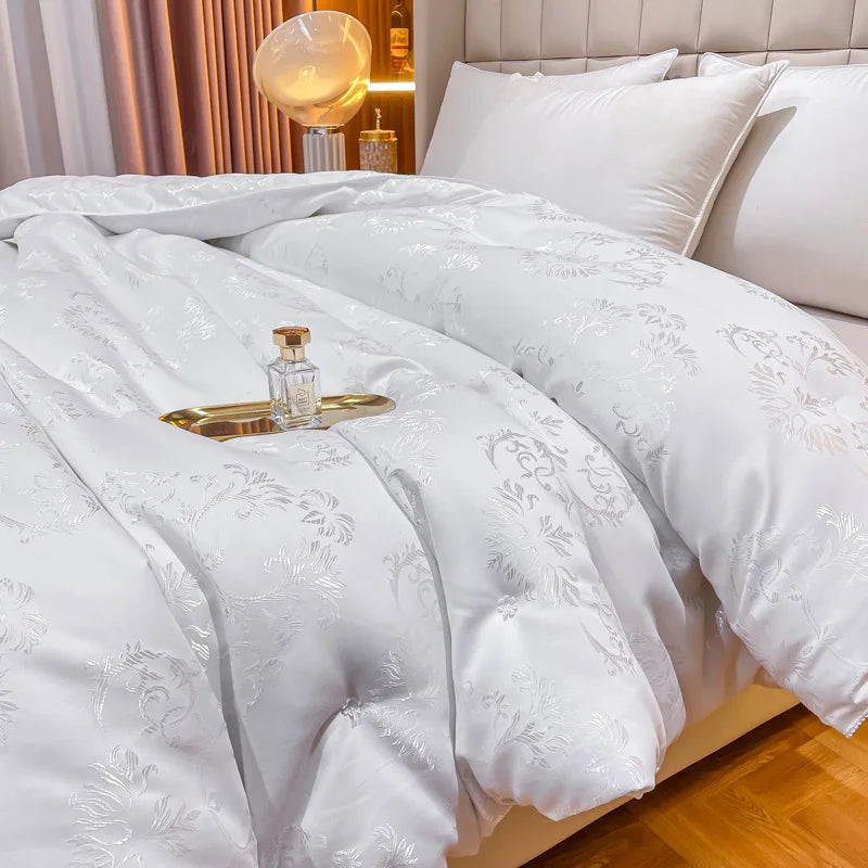 100% Natural Mulberry Silk Comforter King Queen Twin New Summer Cool Duvet Winter Warm Thick Blanket Single Couple Bedding Quilt