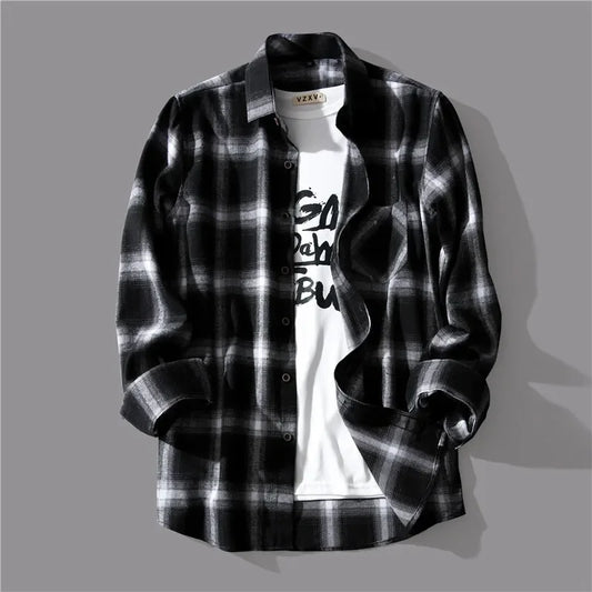 Trendy Plaid Korean Style Top Jacket