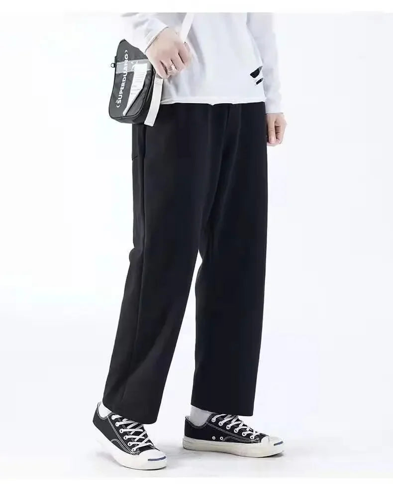 Men's Loose-Fit Casual Long Cotton trousers
