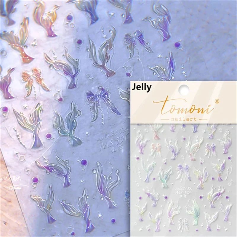 Soft Relief Decoration Nail Art Stickers