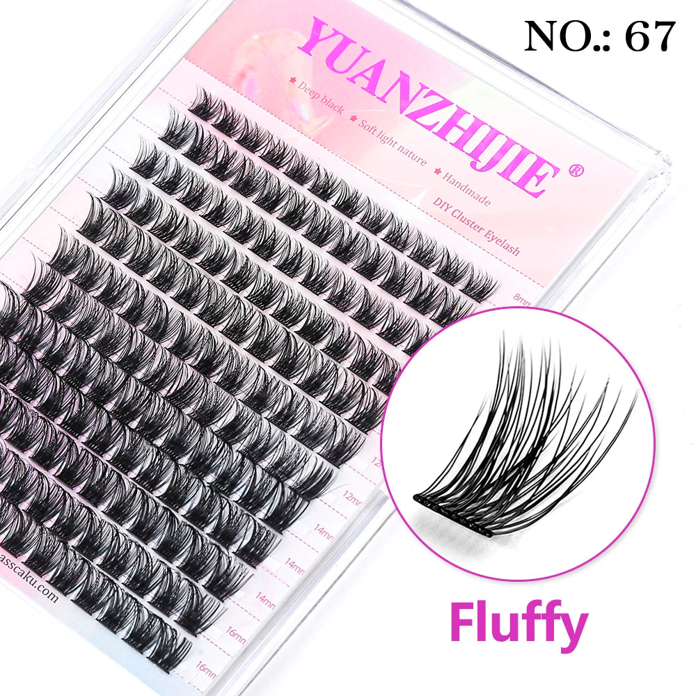 Cluster Lashes 3D Natural Bunch Curl